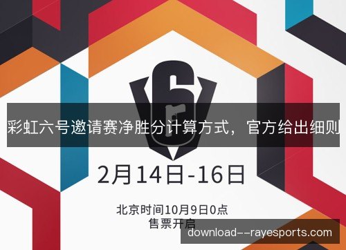 彩虹六号邀请赛净胜分计算方式，官方给出细则